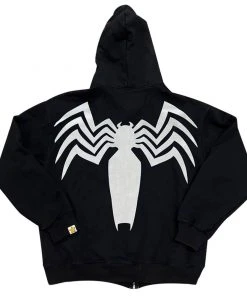 NewCosplay New Arrivals Spiderman Venom Cosplay Hoodie Sweatshirt Zip Up Jacket Coat Cosplay Costume
