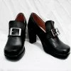 NewCosplay Black Butler Ciel Cosplay Boots Black Shoes Custom Made