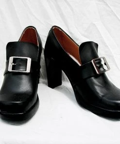 NewCosplay Black Butler Ciel Cosplay Boots Black Shoes Custom Made