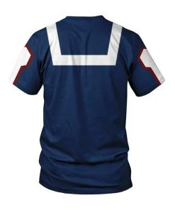 New Cosplaysky Boku No Hero Academia My Hero Academia T-shirt Izuku Midoriya School Training Shirt Blue New Arrivals