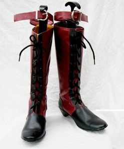 NewCosplay Black Butler Ciel Cosplay Boots Red Custom Made