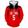 New Cosplaysky New Arrivals Unisex Haikyuu!! Nekoma High School Kozume Kenma Cosplay Hoodies Pullover Jacket Sweatshirt