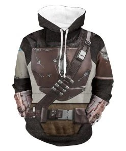 New Cosplaysky New Arrivals Unisex Star Wars Hoodie The Mandalorian Cosplay Hooded Pullover Sweatshirt Cosplay Costume