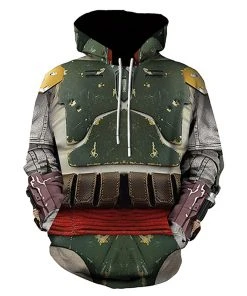 New Cosplaysky New Arrivals Unisex Star Wars Hoodies 3D Print Pullover Sweatshirt Outfit Boba Fett Cosplay Casual Outerwear