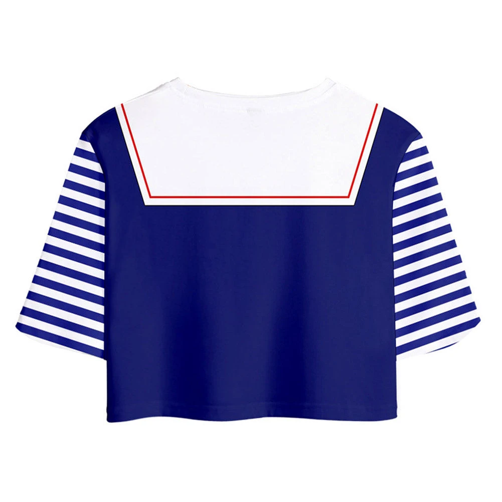 Viele Kostüme New Arrivals Stranger Things Season 3 Robin Cosplay Costume Crop Top T-shirt Shorts Set 5 Viele Kostüme New Arrivals Stranger Things Season 3 Robin Cosplay Costume Crop Top T-shirt Shorts Set