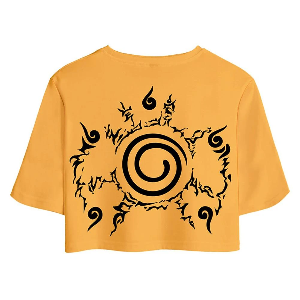 Fandombuy Women Naruto Crop Top Sets Uzumaki Naruto Cosplay Short Sleeve T-shirt Shorts 2 Pieces Sets Casual Clothes 8 Fandombuy Women Naruto Crop Top Sets Uzumaki Naruto Cosplay Short Sleeve T-shirt Shorts 2 Pieces Sets Casual Clothes