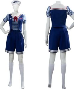 NewCosplay Stranger Things 3 Scoops Ahoy Robin Cosplay Costume Adult