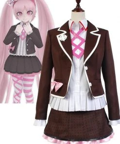 NewCosplay Zettai Zetsubo Shojo: Danganronpa AnotherEpisode Kotoko Utsugi Uniform Cosplay Costume