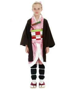 NewCosplay New Arrivals Demon Slayer: Kimetsu No Yaiba Kamado Nezuko Kids Kimono Anime Cosplay Costume