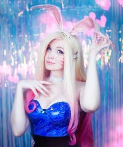 NewCosplay League Of Legends LOL KDA Groups Fox Ahri The Nine-Tailed Fox Bunny Girl Jumpsuit Outfits Halloween Carnival Suit Cosplay Costume 17 NewCosplay League Of Legends LOL KDA Groups Fox Ahri The Nine-Tailed Fox Bunny Girl Jumpsuit Outfits Halloween Carnival Suit Cosplay Costume