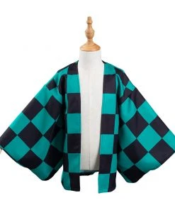 NewCosplay New Arrivals Demon Slayer: Kimetsu No Yaiba Kamado Tanjirou Kids Children Kimono Coat Cosplay Costume