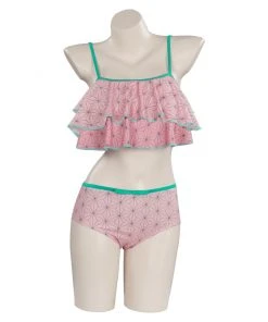 NewCosplay Demon Slayer Kamado Nezuko Swimwear Outfits Halloween Carnival Suit Cosplay Costume New Arrivals