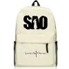 NewCosplay Sword Art Online SAO Kirito Cream Colored Backpack Bag