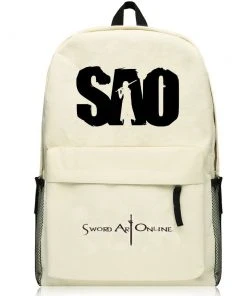 NewCosplay Sword Art Online SAO Kirito Cream Colored Backpack Bag 5 NewCosplay Sword Art Online SAO Kirito Cream Colored Backpack Bag