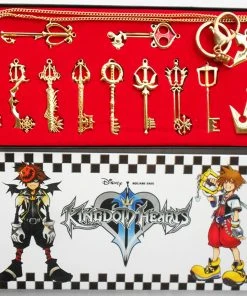 NewCosplay Kingdom Hearts Metal Necklace Keychain Box Collection Cosplay Accessorie New Arrivals