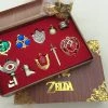 NewCosplay New Arrivals The Legend Of Zelda Collection Sets Keychain Necklace Series Gift Box Cosplay Accessories