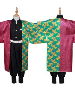 NewCosplay Demon Slayer: Kimetsu No Yaiba Tomioka Giyuu Kids Children Costume Halloween Cosplay Costume New Arrivals