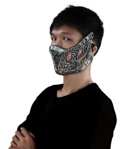 NewCosplay Mortal Kombat Sub-Zero Mask Masquerade Halloween Party Costume Props Cosplay Latex Masks Helmet