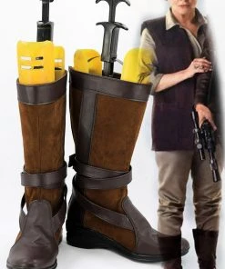 NewCosplay Star WarsVII The Force Awakens General Leia Organa Boots Cosplay Shoes