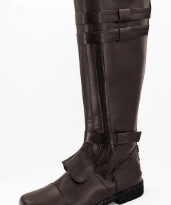NewCosplay Star Wars Anakin Skywalker Brown Boots Cosplay Shoes