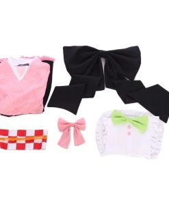 NewCosplay Demon Slayer Kamado Nezuko Maid Outfit Cosplay Costume 11 NewCosplay Demon Slayer Kamado Nezuko Maid Outfit Cosplay Costume