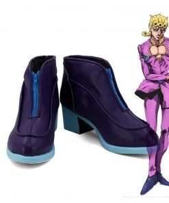 New Cosplaysky JoJo's Bizarre Adventure: Golden Wind Giorno Giovanna Cosplay Shoes Boots