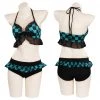 NewCosplay Anime Demon Slayer Kamado Tanjirou Swimwear Outfits Halloween Carnival Suit Cosplay Costume