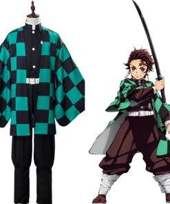 NewCosplay Demon Slayer: Kimetsu No Yaiba Kamado Tanjirou Oufit Cosplay Costume