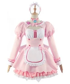 NewCosplay Nekopara Chocola/Vanilla Maid Dress Outfit Halloween Carnival Suit Cosplay Costume New Arrivals