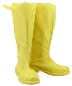 New Cosplaysky New Arrivals The Flash Barry Allen Yellow Cosplay Shoes Boots