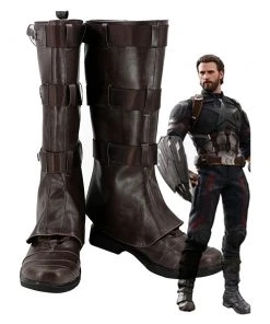 New Cosplaysky Avengers Infinity War Captain America Steven Rogers Cosplay Shoes Boots New Arrivals