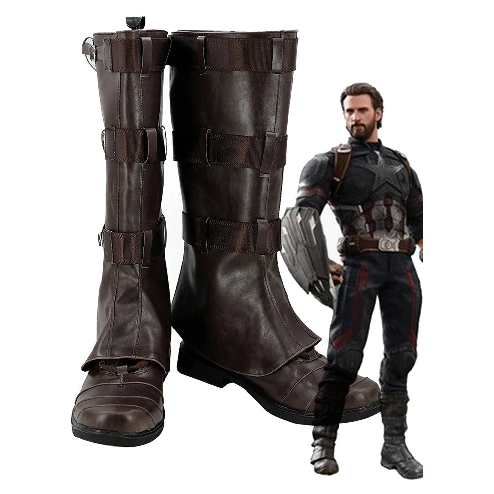 New Cosplaysky Avengers Infinity War Captain America Steven Rogers Cosplay Shoes Boots New Arrivals 3 New Cosplaysky Avengers Infinity War Captain America Steven Rogers Cosplay Shoes Boots New Arrivals