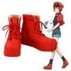 New Cosplaysky New Arrivals Cells At Work! Hataraku Saibo Erythrocite Red Blood Cell Cosplay Shoes Boots 1 New Cosplaysky New Arrivals Cells At Work! Hataraku Saibo Erythrocite Red Blood Cell Cosplay Shoes Boots