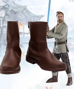 Fandomsky Obi-wan Kenobi Cosplay Shoes Boots Halloween Costumes Accessory Custom Made