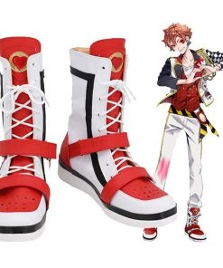 New Cosplaysky New Arrivals Game Twisted-Wonderland Alice In Wonderland Theme Ace Halloween Boots Cosplay Shoes