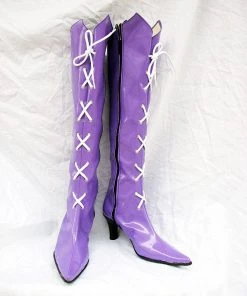 NewCosplay Sailor Moon Tomoe Hotaru Cosplay Boots Shoes Purple