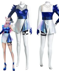 NewCosplay League Of Legends LOL KDA Ahri The Nine-Tailed Fox Women Dress Outfits Halloween Carnival Suit Cosplay Costume New Arrivals