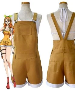 NewCosplay New Arrivals One Piece Nami Overall Shorts Halloween Carnival Suit Cosplay Costume