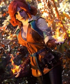 NewCosplay The Witcher 3 Wild Hunt Triss Outfit Cosplay Costume New Arrivals 30 NewCosplay The Witcher 3 Wild Hunt Triss Outfit Cosplay Costume New Arrivals