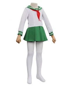 NewCosplay Inuyasha Higurashi Kagome Costume For Kids Children Christmas Cosplay Costume New Arrivals