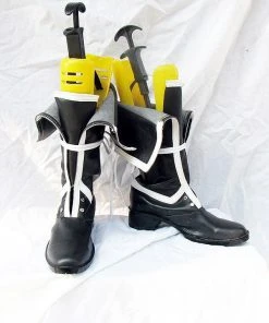 NewCosplay Togainu No Chi GanJi Cosplay Boots Shoes Black New Arrivals