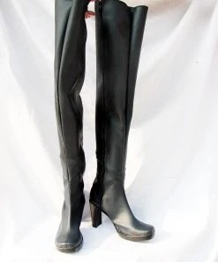 NewCosplay Gundam Fate Feito Cosplay Boots Shoes Black New Arrivals