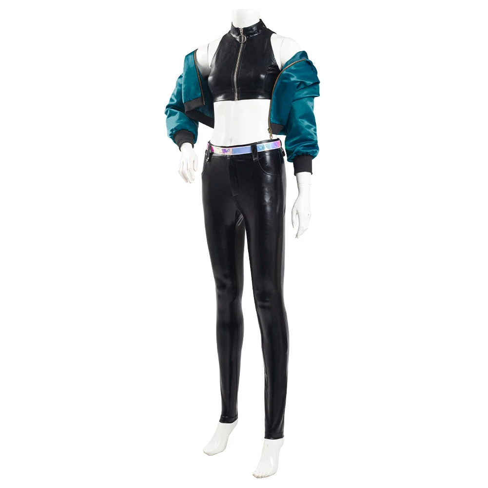 NewCosplay League Of Legends LOL KDA Kaisa K/DA Group Coat Pants Outfits Halloween Carnival Suit Cosplay Costume 6 NewCosplay League Of Legends LOL KDA Kaisa K/DA Group Coat Pants Outfits Halloween Carnival Suit Cosplay Costume