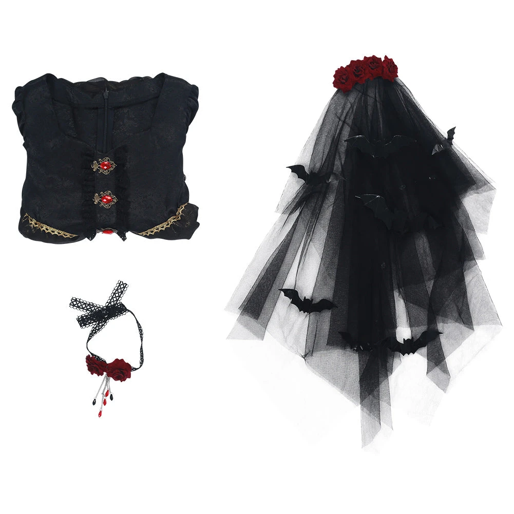 NewCosplay New Arrivals Vampire Bride Kids Children Girls Dress Outfits Halloween Carnival Suit Cosplay Costume 10 NewCosplay New Arrivals Vampire Bride Kids Children Girls Dress Outfits Halloween Carnival Suit Cosplay Costume