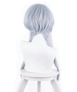 CosplaySky Touken Ranbu Hakusan Yoshimitsu Cosplay Wig Silver Blue