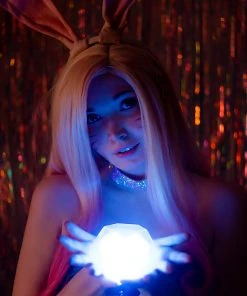 NewCosplay League Of Legends LOL KDA Groups Fox Ahri The Nine-Tailed Fox Bunny Girl Jumpsuit Outfits Halloween Carnival Suit Cosplay Costume 19 NewCosplay League Of Legends LOL KDA Groups Fox Ahri The Nine-Tailed Fox Bunny Girl Jumpsuit Outfits Halloween Carnival Suit Cosplay Costume