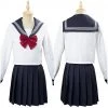 NewCosplay JK High School Uniform Class Uniform Students Clothing Summer Navy Sailor Suit Cosplay Top Skirt Outfit