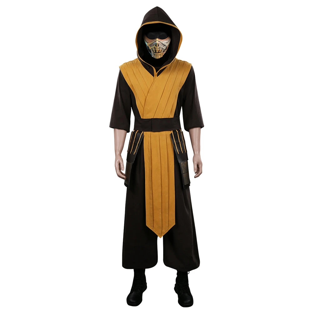NewCosplay Mortal Kombat Hanzo Hasashi/Scorpion Outfits Halloween Carnival Suit Cosplay Costume New Arrivals 7 NewCosplay Mortal Kombat Hanzo Hasashi/Scorpion Outfits Halloween Carnival Suit Cosplay Costume New Arrivals