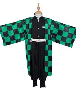 NewCosplay New Arrivals Demon Slayer: Kimetsu No Yaiba Kamado Tanjirou Kids Children Kimono Cosplay Costume