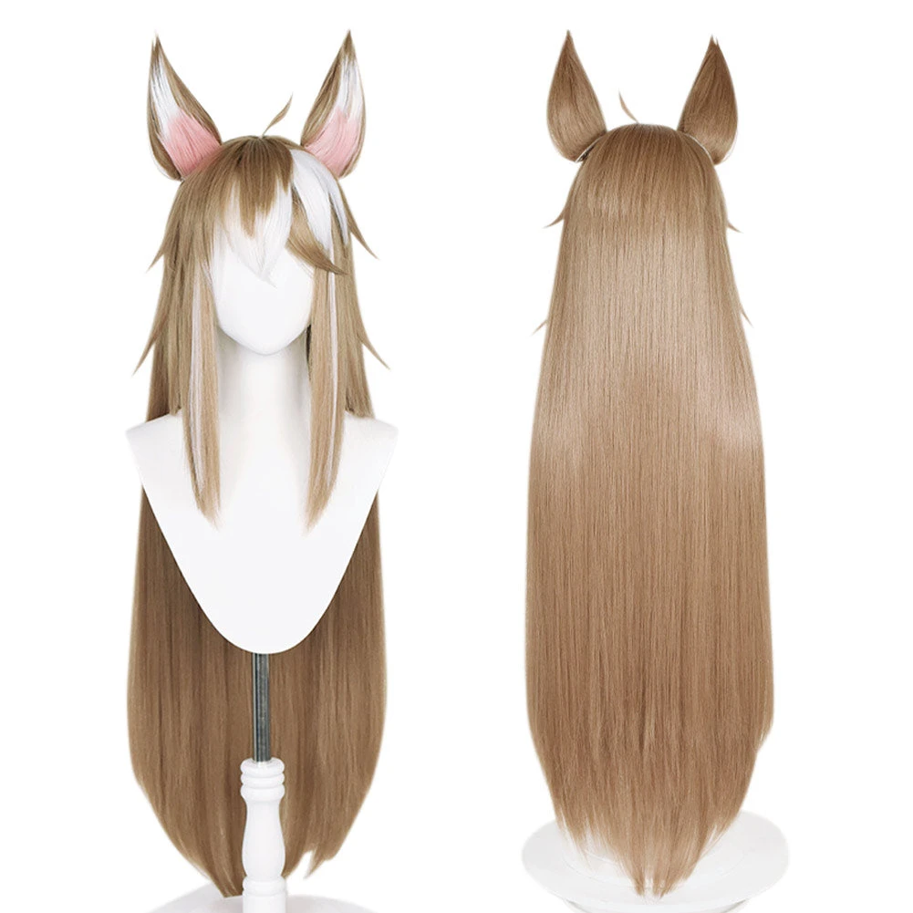 NewCosplay Genshin Impact Ms Hina/Gorou Heat Resistant Synthetic Hair With Ear Cosplay Wig 3 NewCosplay Genshin Impact Ms Hina/Gorou Heat Resistant Synthetic Hair With Ear Cosplay Wig